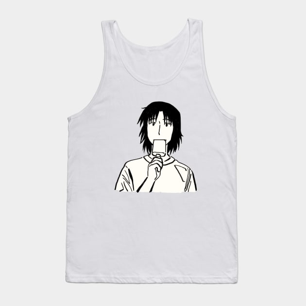 yotsuba's dad eating ice cream Tank Top by mudwizard